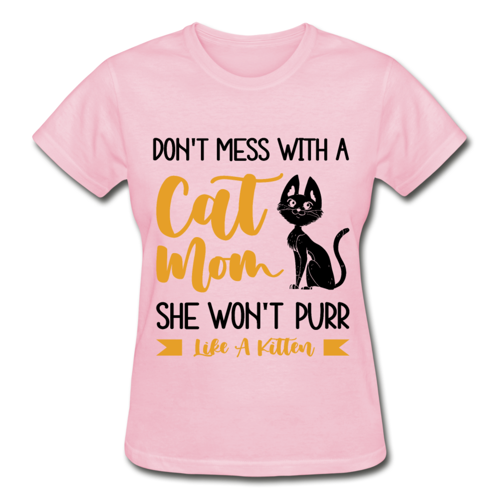 Cat Mom T-Shirt - light pink