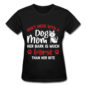 Dog Mom T-Shirt - black
