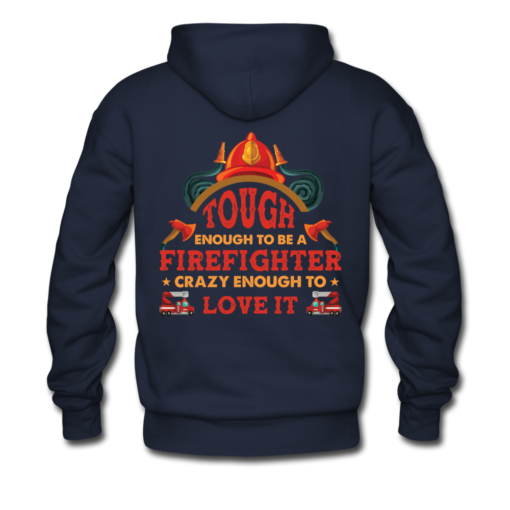 Firefighter Tough Enough Hoodie - navy