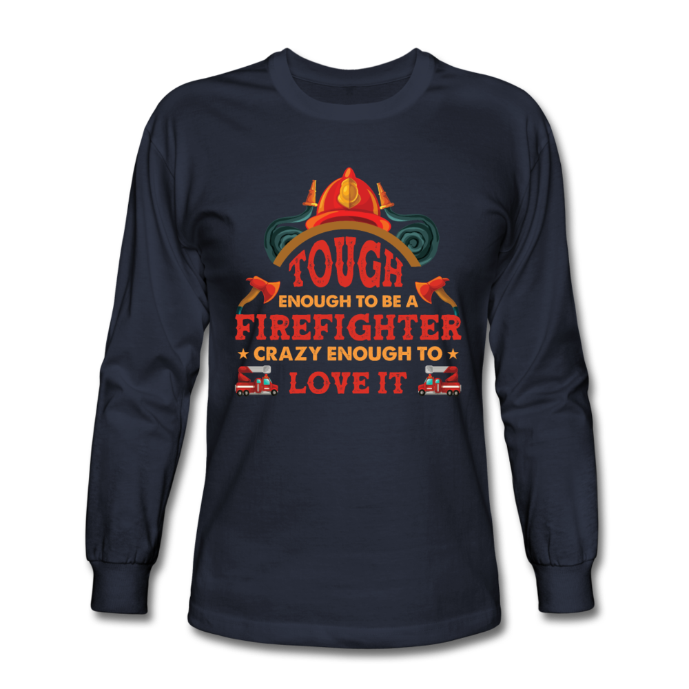 Firefighter Tough Enough Long Sleeve Shirt - navy