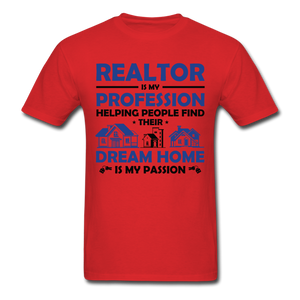 Realtor Unisex T-Shirt - red