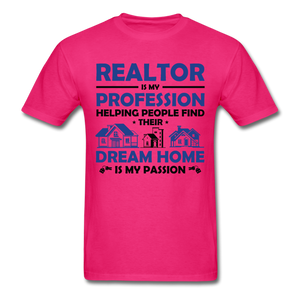 Realtor Unisex T-Shirt - fuchsia