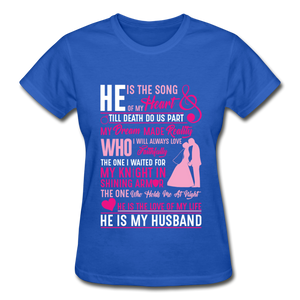 My Husband T-Shirt - royal blue