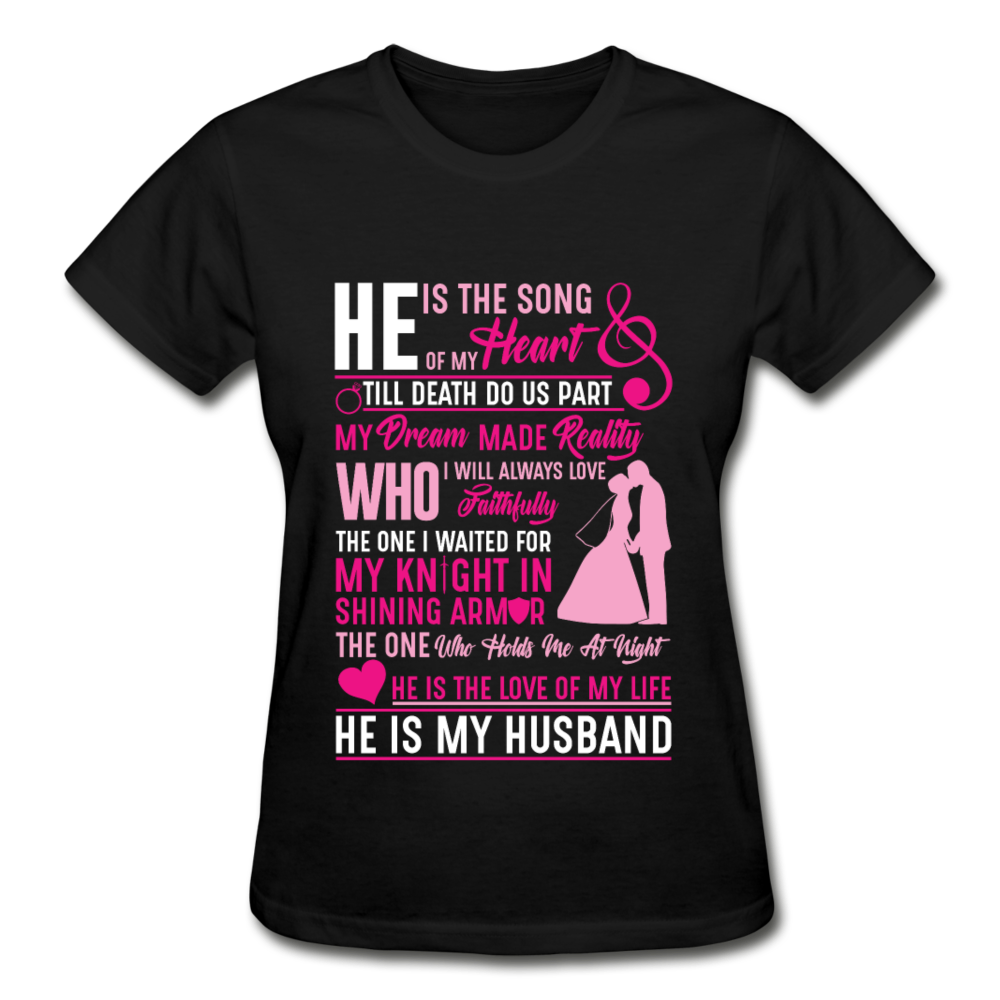 My Husband T-Shirt - black