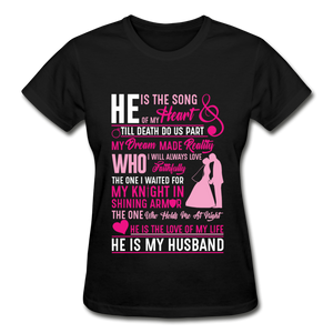 My Husband T-Shirt - black