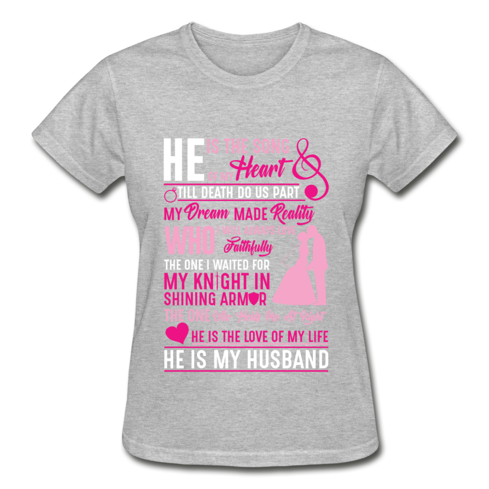 My Husband T-Shirt - heather gray