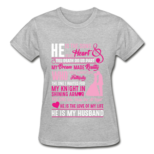 My Husband T-Shirt - heather gray